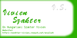 vivien szakter business card